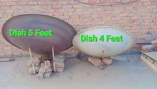 5 Feet Dish/ 4 Feet Dish Used Good Condition