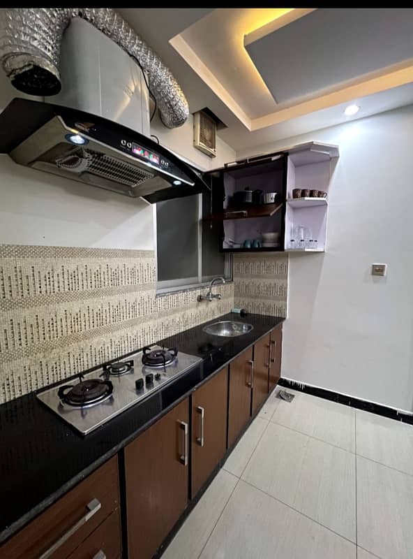 1 Bedroom VIP Full furnish flat per day available in Bahria town Lahore 11