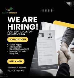 Uk Campaign Sales Agent, Accountant, Operations Person Required