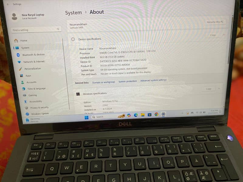 Dell Latitude 5400 | 16 GB/ 256 GB | i5 8th Gen| with Original Charger 2