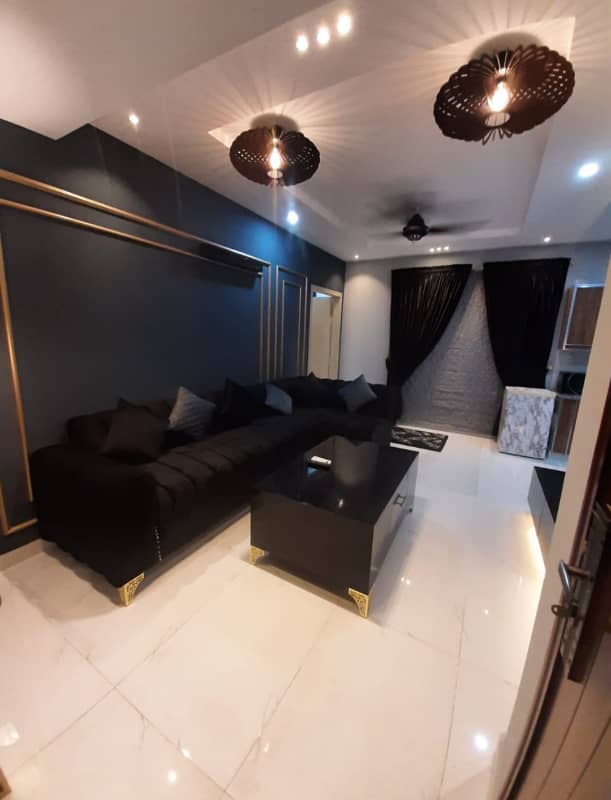 1 Bedroom VIP Full furnish flat per day available in Bahria town Lahore 16