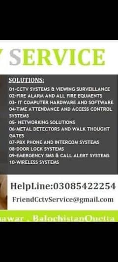 CCTV security system available