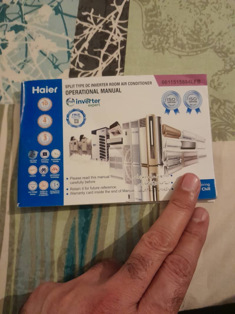 Haier AC 1.5 T Invertor 3 months used 0