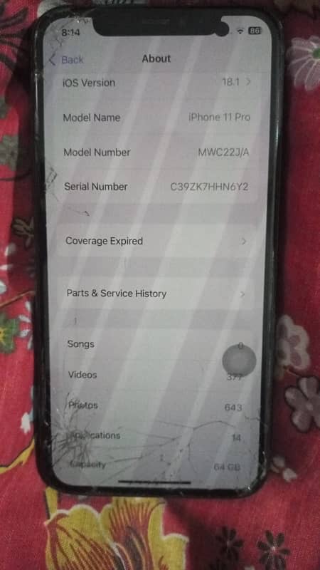 iPhone 11 Pro 64 GB Non PTA    exchange Possible 5