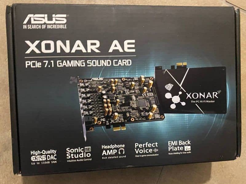 ASUS XONAR AE 7.1 PCIe Gaming Sound Card 0