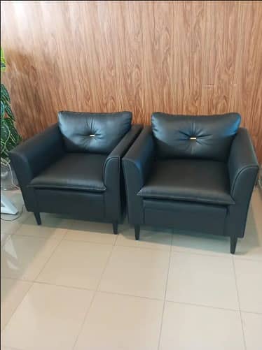 office sofa/black leather sofa/sofa set for office use to sell 1