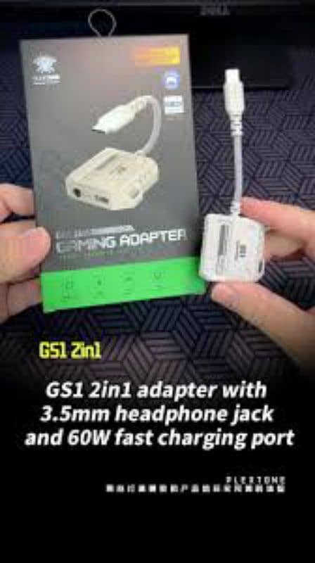 Plex ton 2 in 1 gaming splitter and charging adapter 0