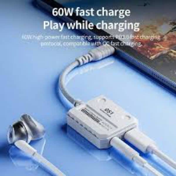 Plex ton 2 in 1 gaming splitter and charging adapter 3