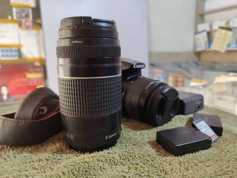 Canon EOS 1300D with 75-300mm lens only 6