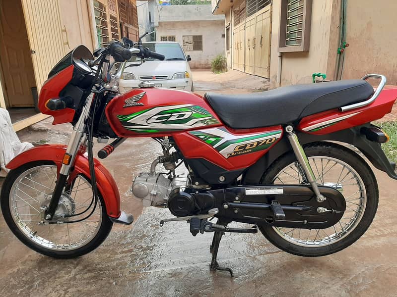 Honda CD 70 2023 model rabta 03315996053 islamabad number 5