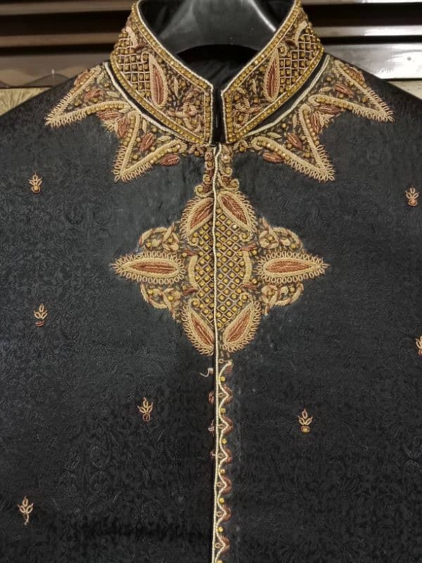 Sherwani | Hand embroidery | Black Sherwani 1