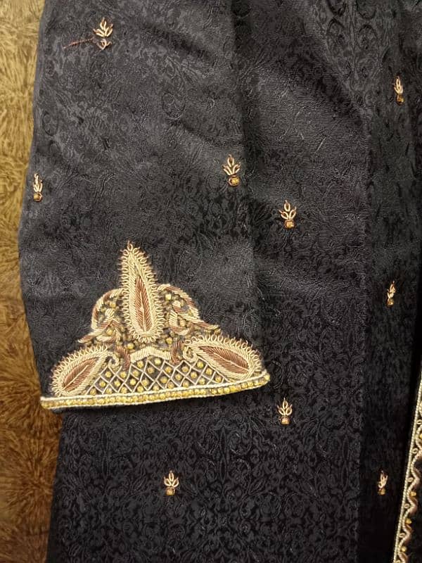 Sherwani | Hand embroidery | Black Sherwani 2