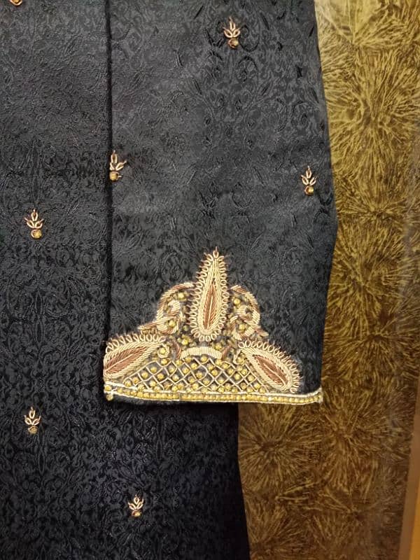 Sherwani | Hand embroidery | Black Sherwani 3