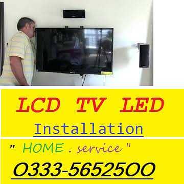 LCD Led TV wall mount instalation serviceO33356425OO 0