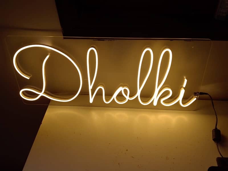 Dholki Sign Neon Light 0