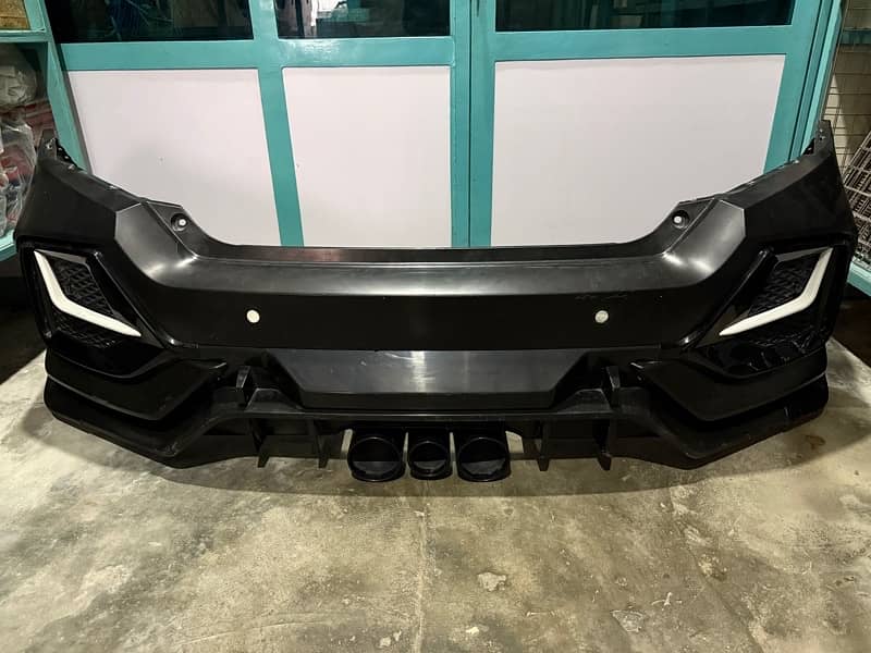 TYPE R 2 FRONT BACK BUMPER HONDA CIVIC X 1