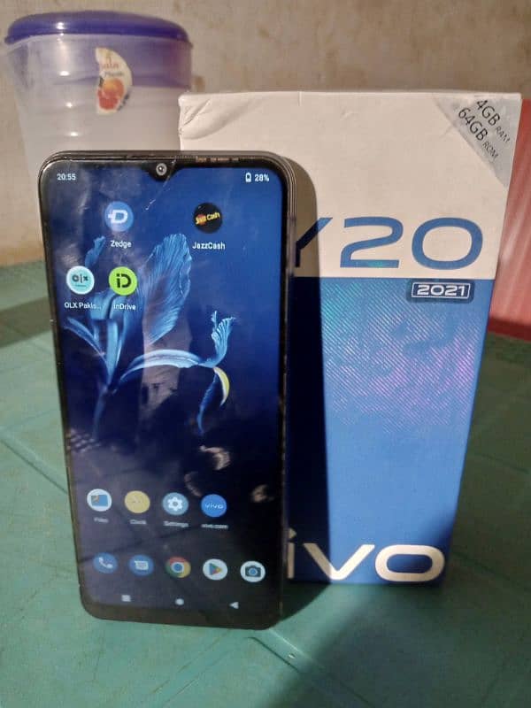 Vivo y20 with box 2