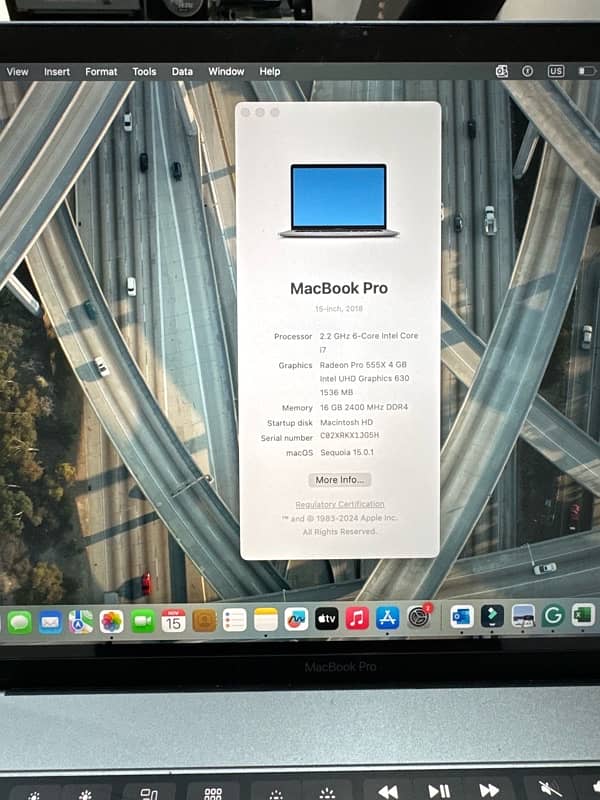 Apple MacBook pro 2018 15 inch led 1