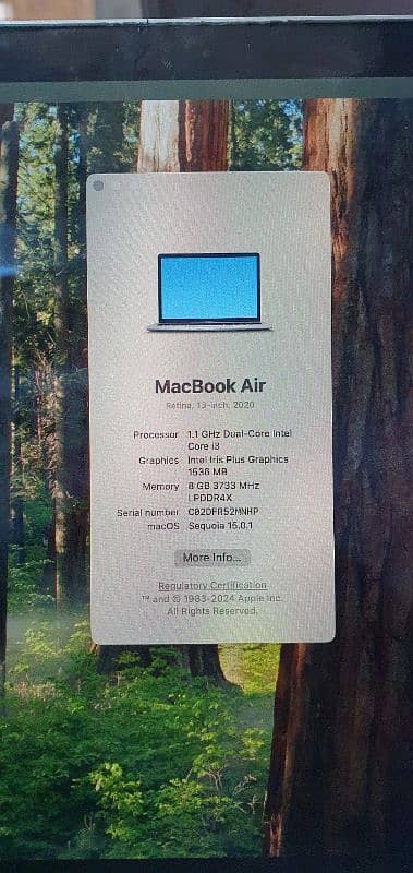 M1 macbook 8/256 with box for sell  in sialkot 13