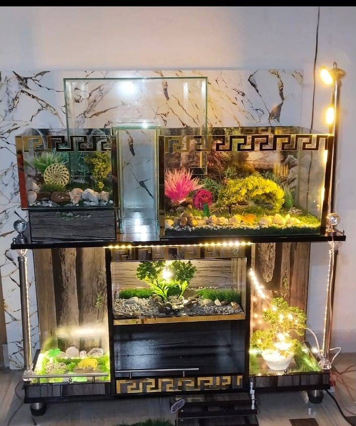 Fish Aquarium fish tank unique high quality Aquarium with accessories 10