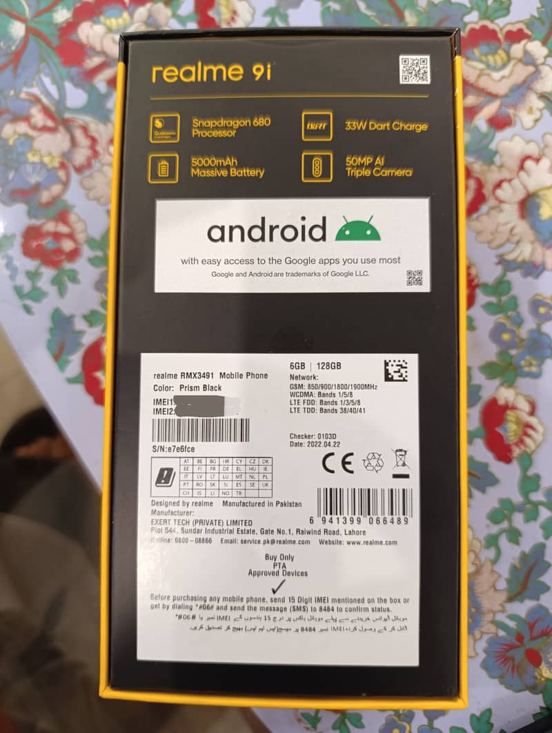 Brand New REALME 9i PTA APPROVED 4