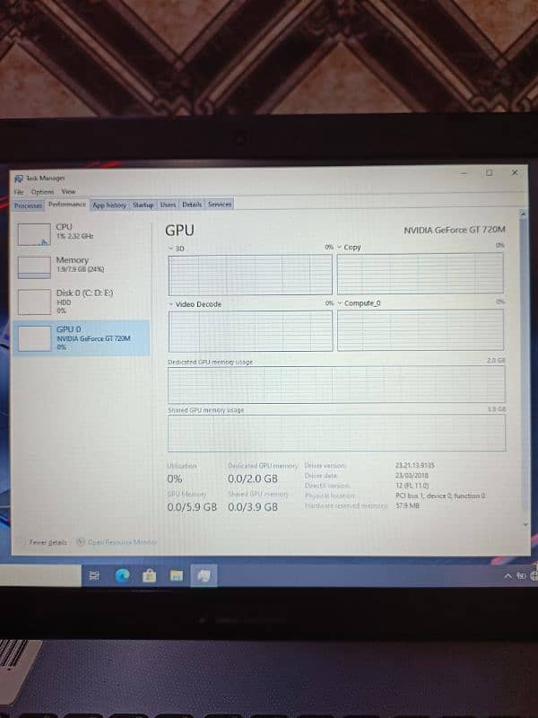 Core i5, Nvidia Dedicated Graphics Card 2GB 6