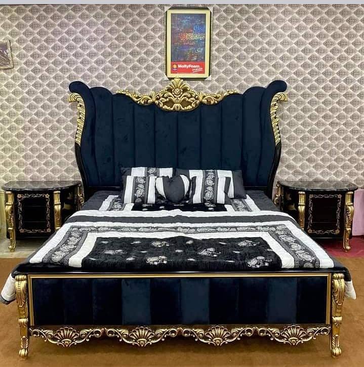 wooden bed/bed set/luxury bed/king size bed/double bed/furniture 1