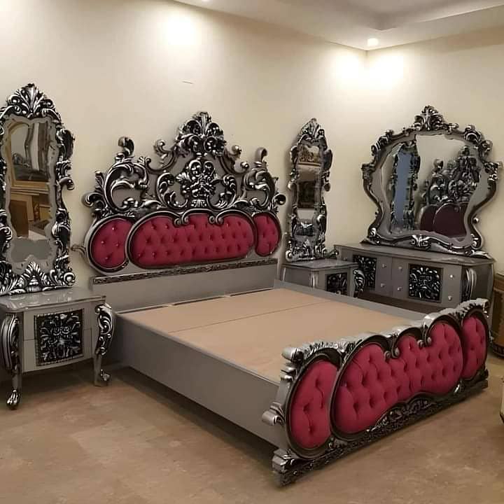 wooden bed/bed set/luxury bed/king size bed/double bed/furniture 2