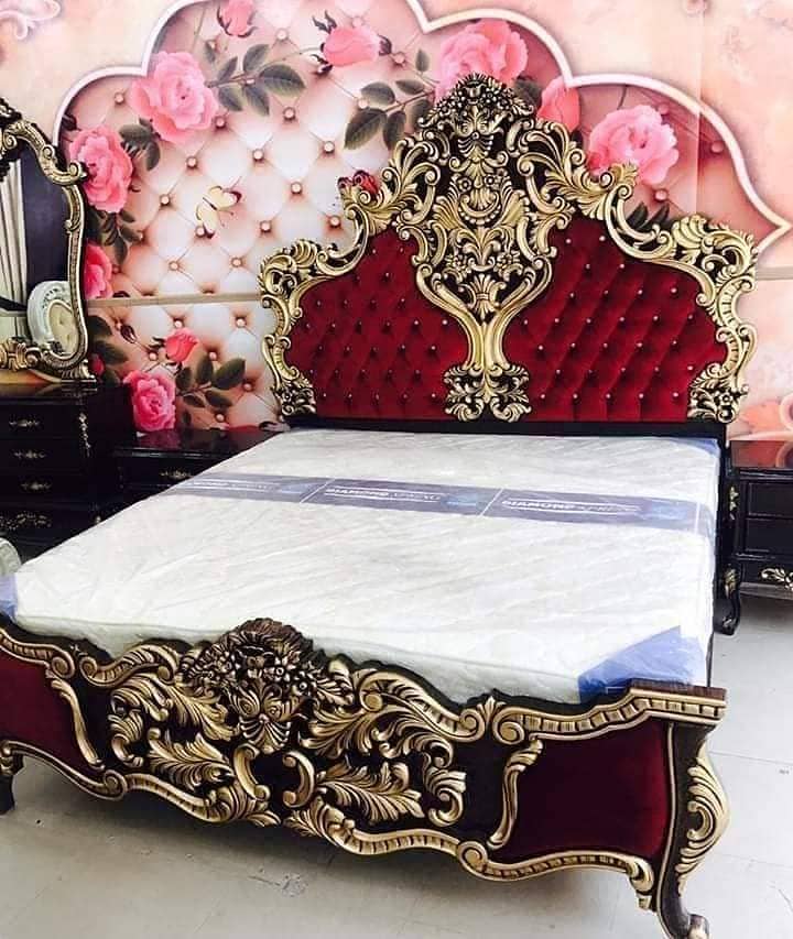 wooden bed/bed set/luxury bed/king size bed/double bed/furniture 3