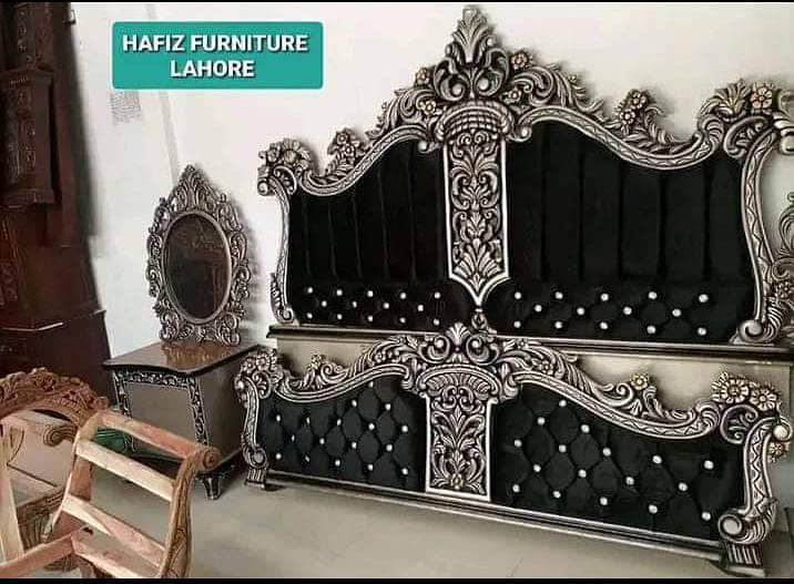 wooden bed/bed set/luxury bed/king size bed/double bed/furniture 4