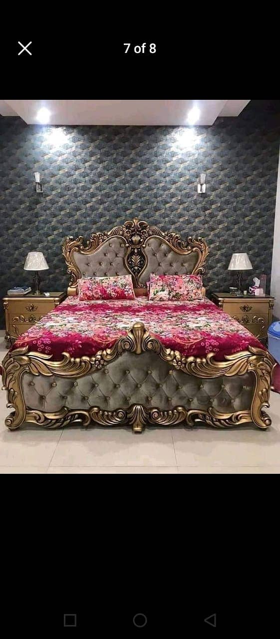 wooden bed/bed set/luxury bed/king size bed/double bed/furniture 5