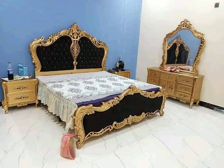 wooden bed/bed set/luxury bed/king size bed/double bed/furniture 11