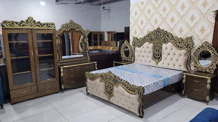 wooden bed/bed set/luxury bed/king size bed/double bed/furniture 17