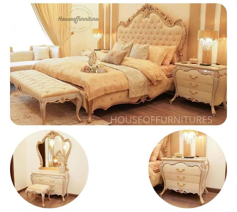 wooden bed/bed set/luxury bed/king size bed/double bed/furniture 19