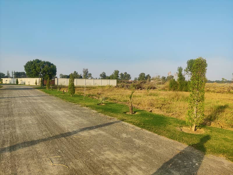 1 Kanal Plot For Farm House In Farm City 38 Lac Per Kanal 10