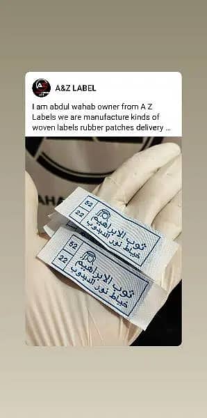 Woven LabelRapidtags | Nyloflex|Kids Clothing Tags|Black Cotton Label 0