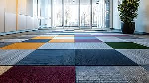 Carpet Tiles/PVC Vinyl/PvC wall Panels/ WPC Fluted panel / SPC Floor 4