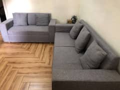 sofa with table