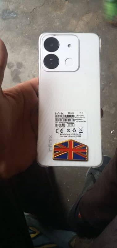 Infinix smart 7 White colour 0