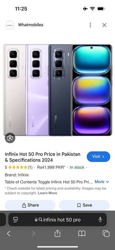 Infinix hot 50 pro 0