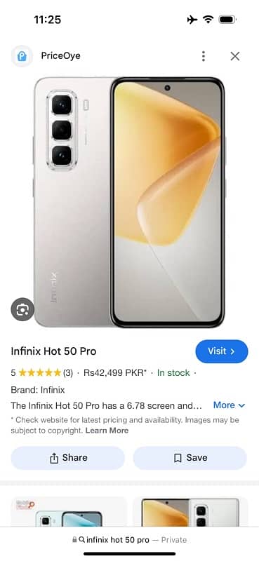 Infinix hot 50 pro 1