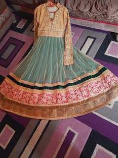 Indian Fancy Net Frock Stitched