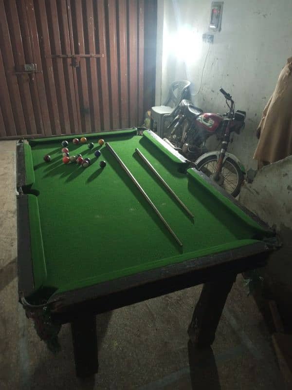 snooker table urgent sale 4 by 4 by 6 condition 03280686106 0