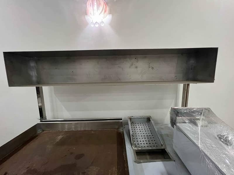 Commercials Stainless steel for fastfood counter with fries machine 1