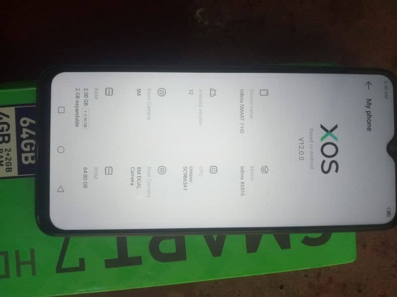 Infinix smart 7 4+64 03441287604 urgent sale 4