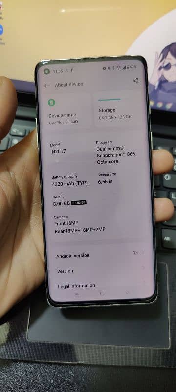 OnePlus 8, 8/128 Lush condition 1