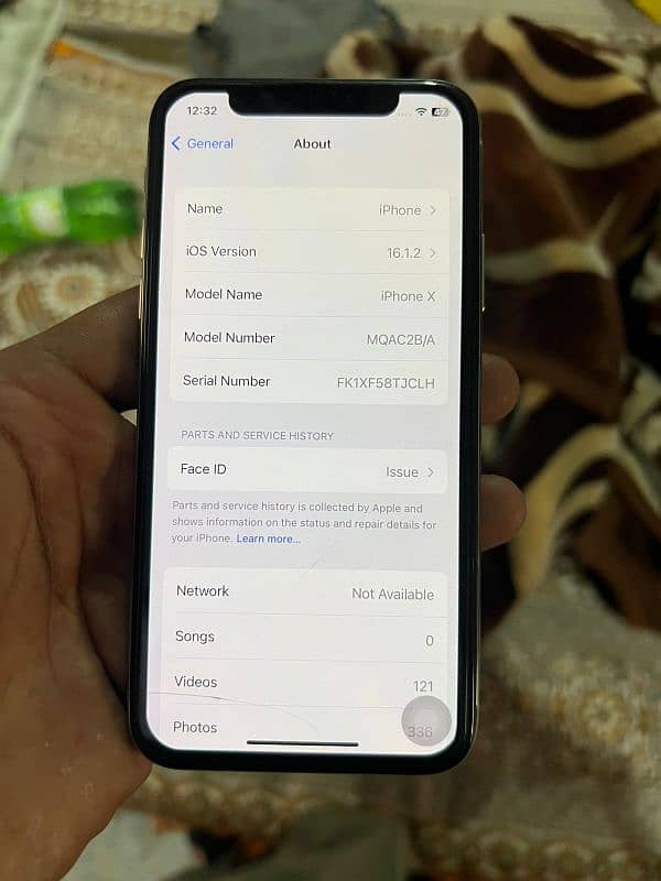 iphone X 64 GB  PTA approved face I'd Disable 1