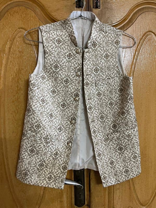 Fancy branded (wedding wear) waistcoat and men's kurta 4