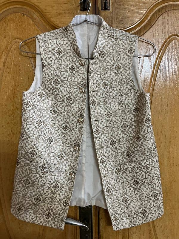 Fancy branded (wedding wear) waistcoat and men's kurta 5