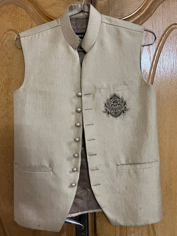 Fancy branded (wedding wear) waistcoat and men's kurta 7